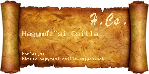 Hagymási Csilla névjegykártya