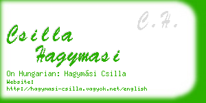 csilla hagymasi business card