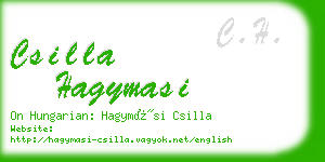 csilla hagymasi business card